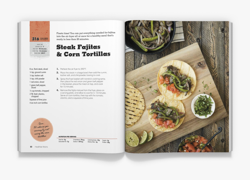 Steak Fajitas And Corn Tortillas - Superfood, HD Png Download, Free Download