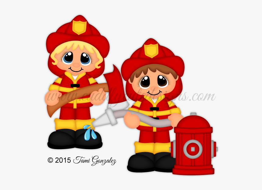 Fireman Clipart Firehose - Career Cuties, HD Png Download, Free Download