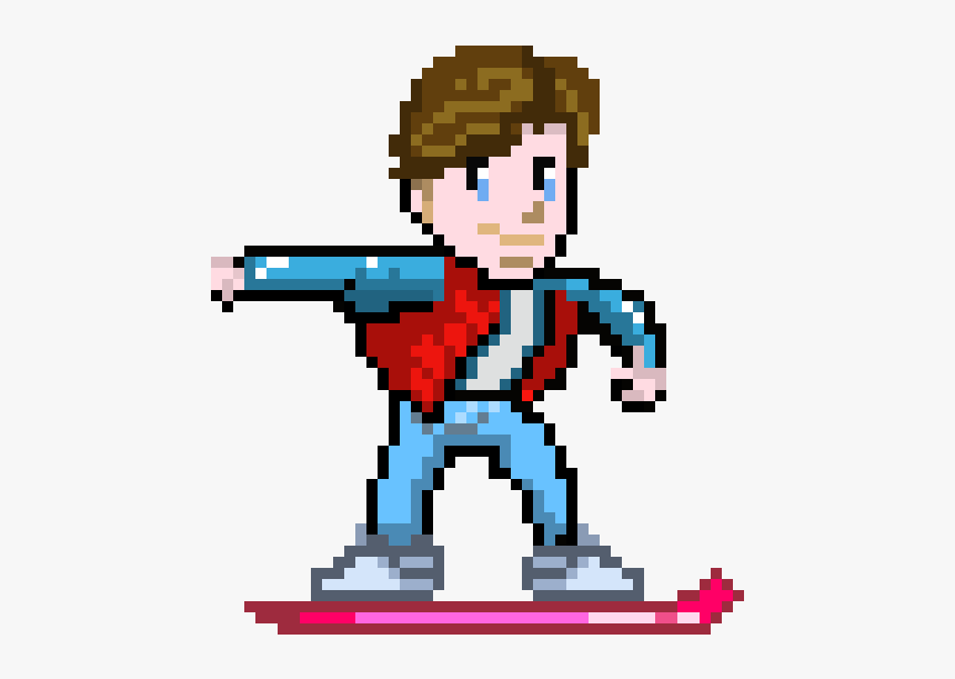 Marty Mcfly Pixel Art, HD Png Download, Free Download