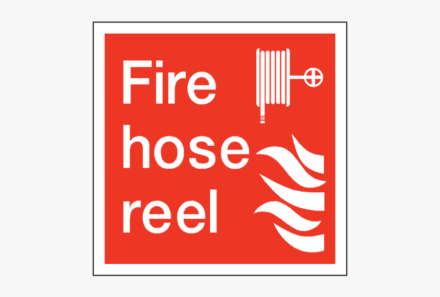 Fire Hose Reel Square Sticker - Fire Hose Reel Label, HD Png Download, Free Download