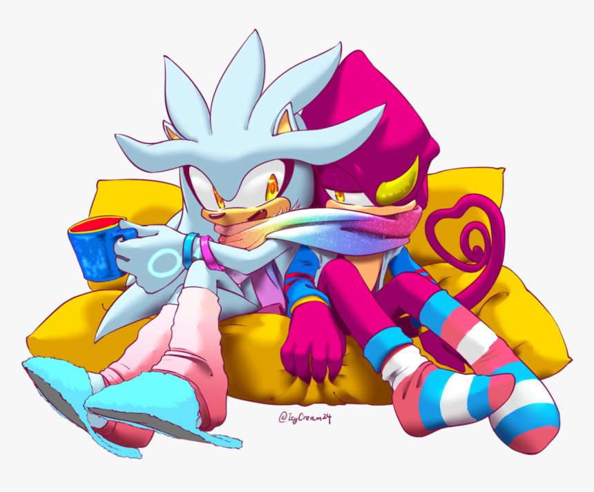 Silver And Espio Art, HD Png Download - kindpng.