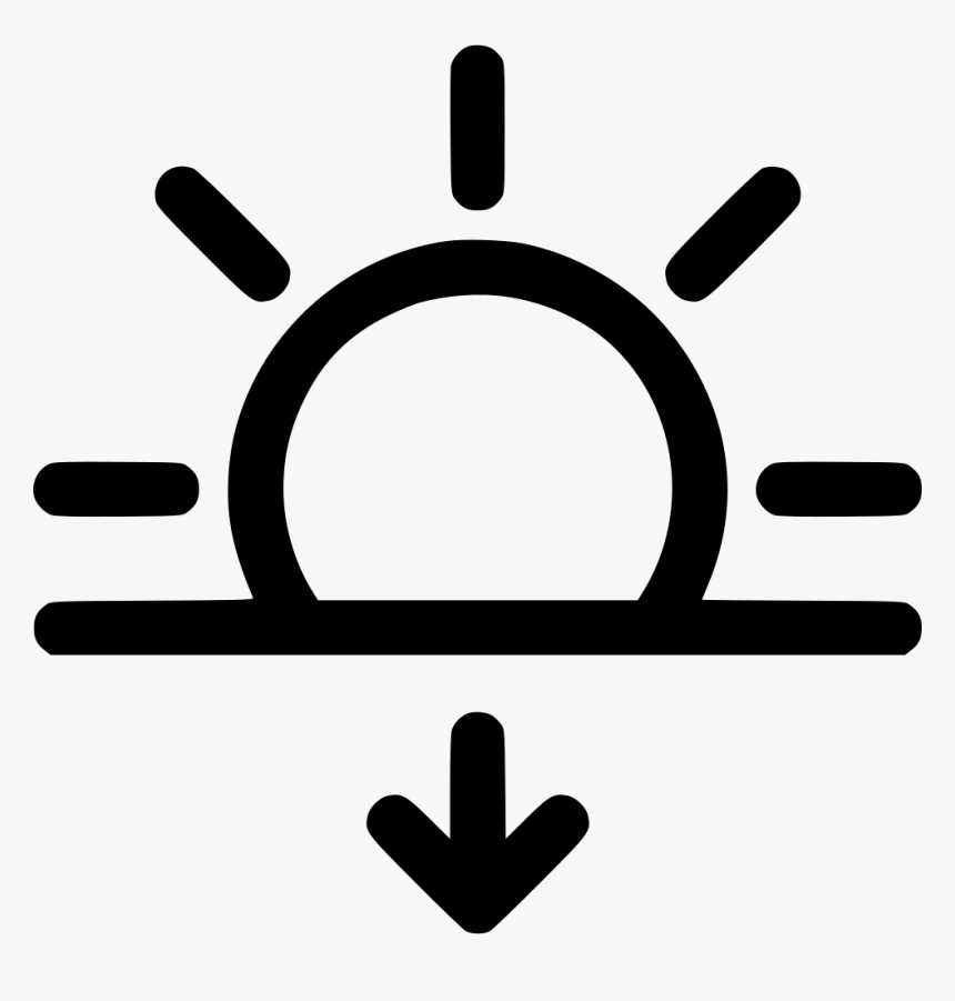 Sunset - Sunny Icon Png, Transparent Png, Free Download