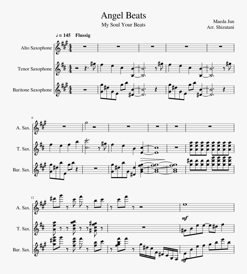 Radioactive Tenor Sax Sheet Music, HD Png Download, Free Download