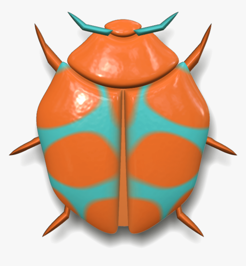 Ladybug Orange And Blue - Ladybird Beetle, HD Png Download, Free Download