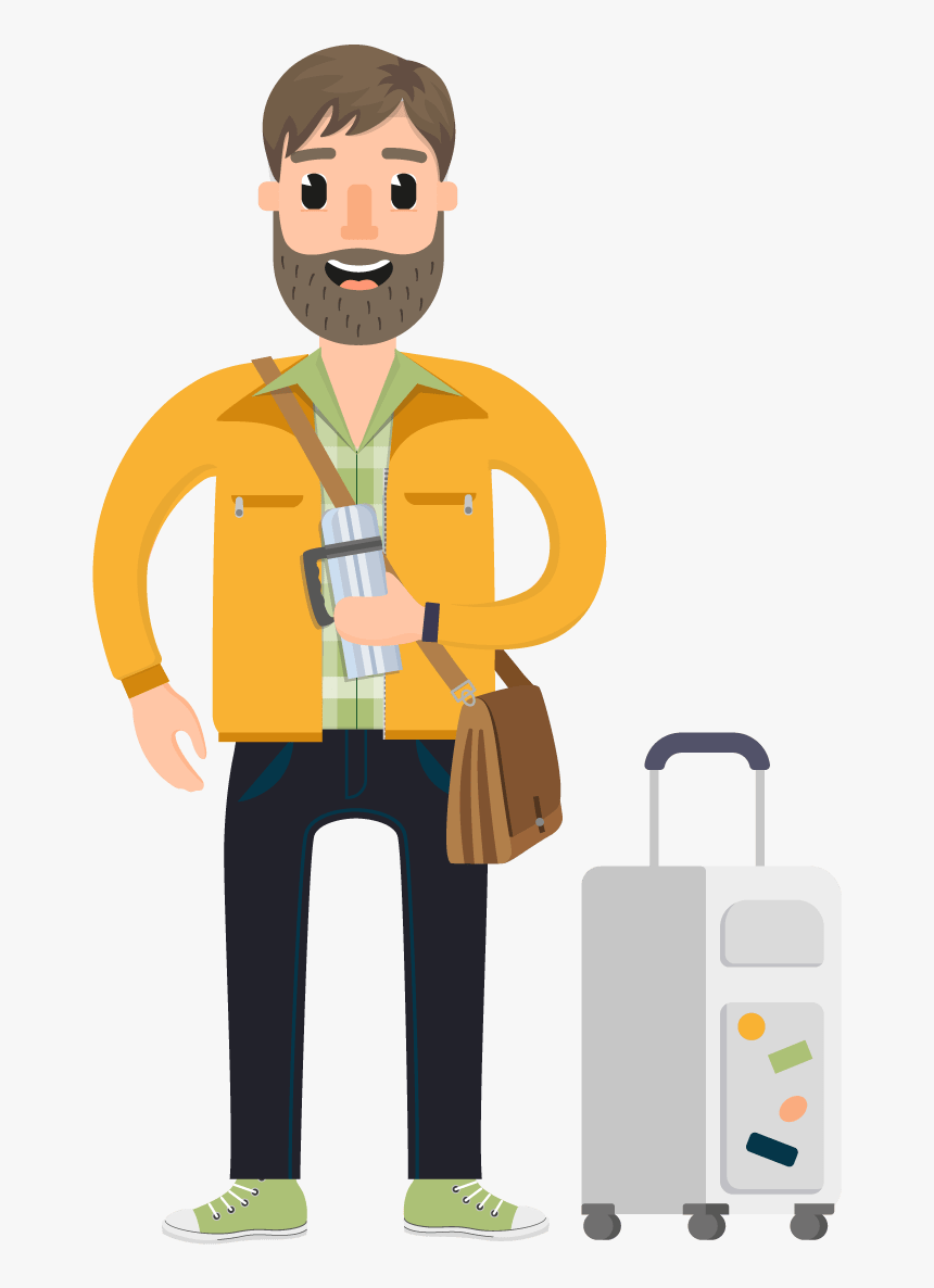 Traveler Png 6 » Png Image - Travel Man Vector Png, Transparent Png, Free Download