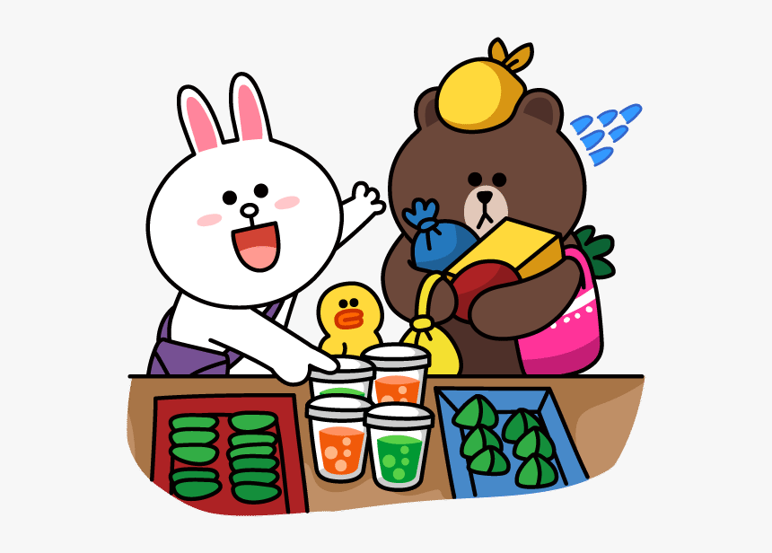 Line Sticker Food, HD Png Download, Free Download