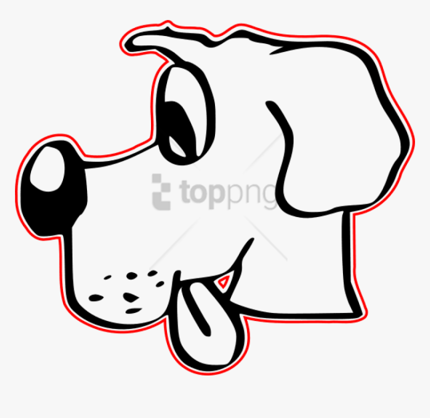 Free Png Download Cute Dog Drawing Shower Curtain Png - Clip Art Dog Head, Transparent Png, Free Download