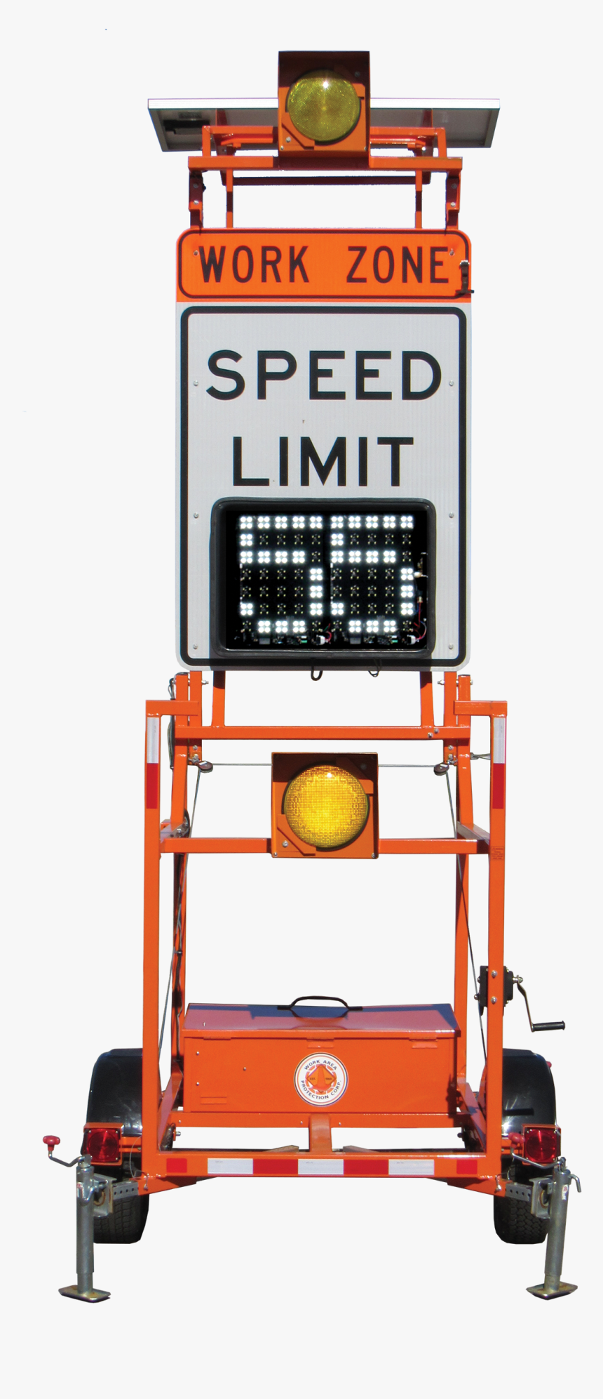 Variable Speed Limit Trailer - Speed Limit Sign, HD Png Download, Free Download