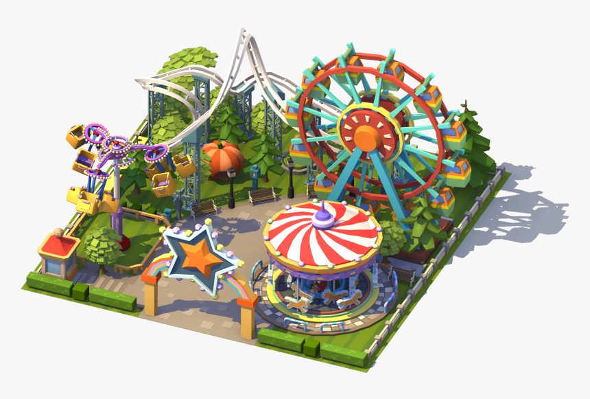 Amusement Park, V/1440612495 - Sims 4 Ferris Wheel, HD Png Download, Free Download