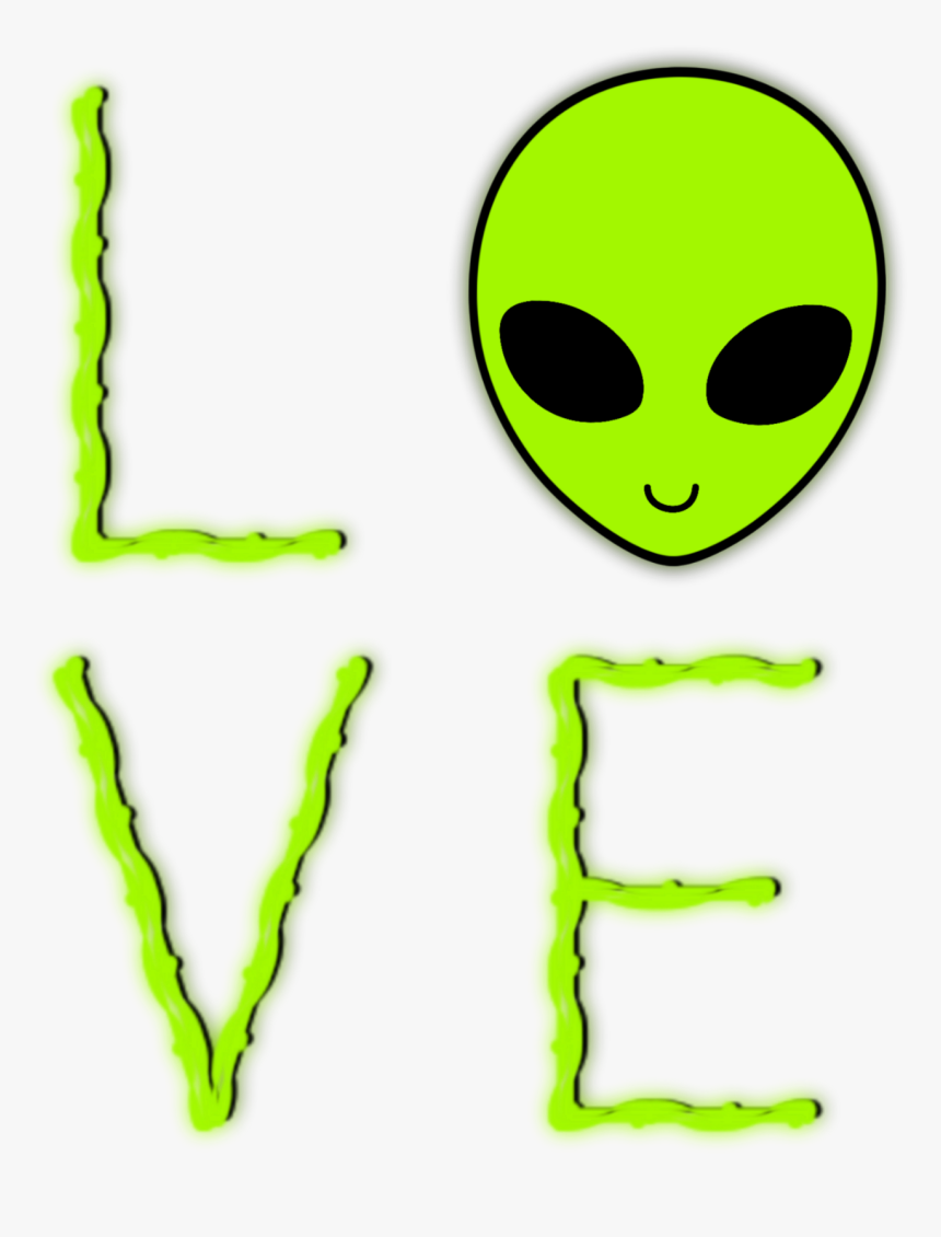 #alien #neon #aliens #glow #green #neonsigns #freetoedit, HD Png Download, Free Download