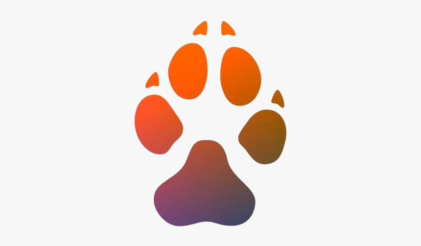 Fox Paw Print Png Free Clipart - Dog Paw Icons, Transparent Png, Free Download