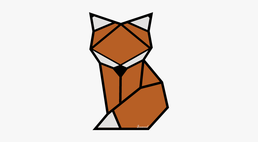 Geometric Fox Clip Art, HD Png Download, Free Download