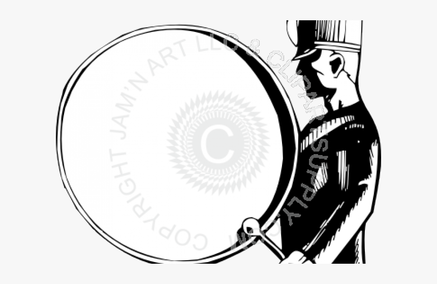 Bass Drum Cliparts - Bass Marching Band, HD Png Download, Free Download