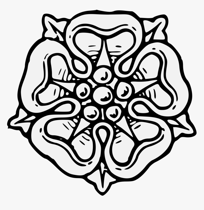 Rose Traceable Heraldic Art Png Traceable Roses - Game Of Thrones Tyrell Sigil, Transparent Png, Free Download