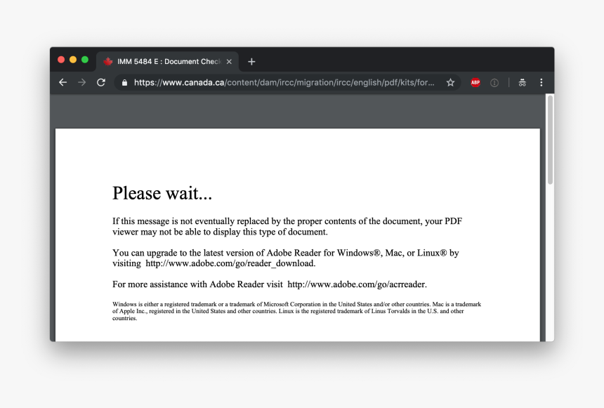 Please Wait Message - Adobe Reader Download Message, HD Png Download, Free Download