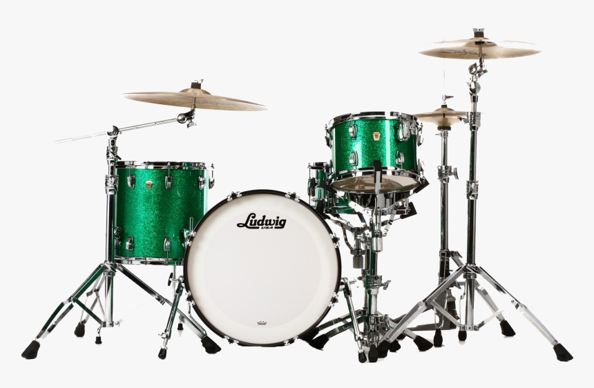 Drum Free Transparent Images - Ludwig Classic Maple Green Sparkle, HD Png Download, Free Download