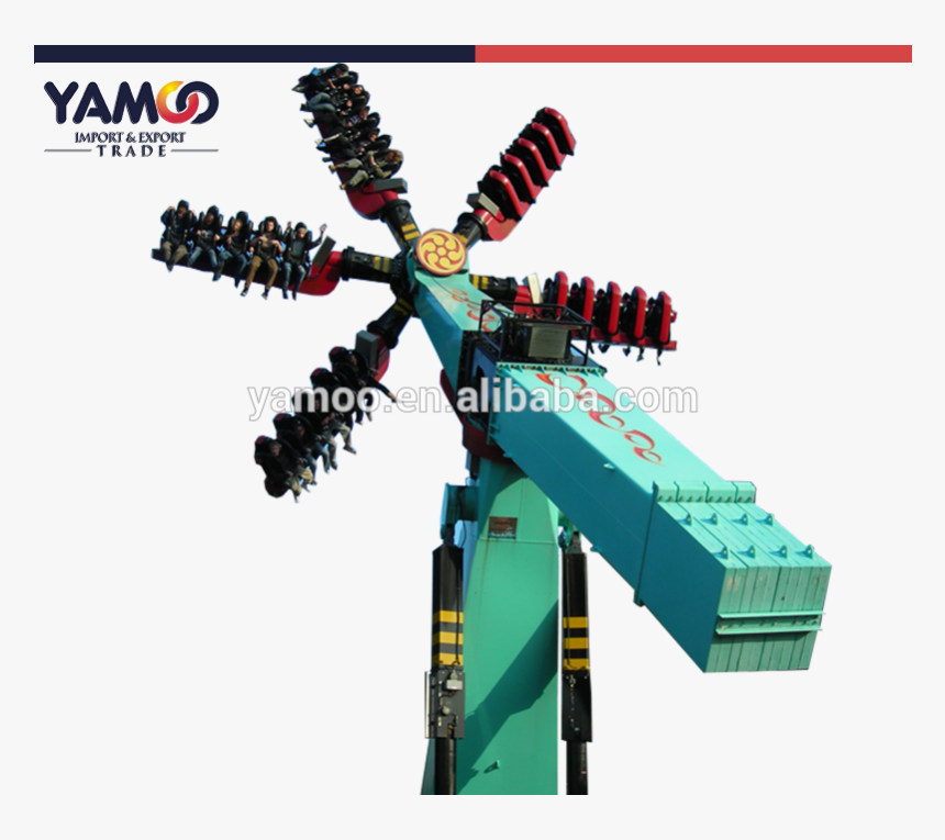 Magic Speed Windmill Rides Thrill Amusement Ride Top - Samurai Thorpe Park, HD Png Download, Free Download