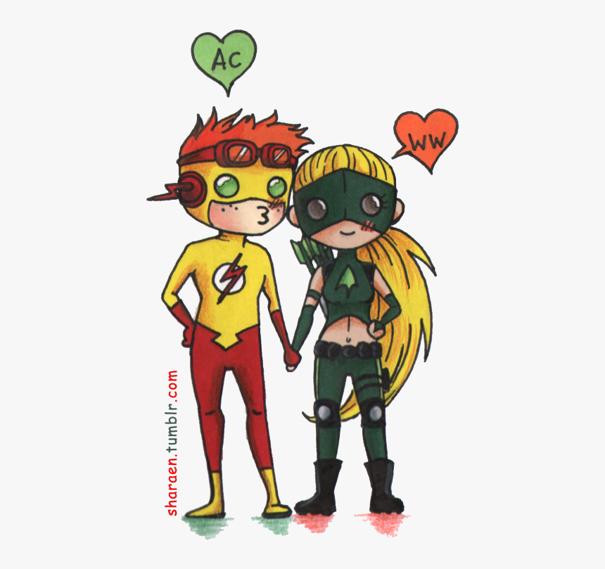 Get Wally West Png Pictures - Artemisa Y Chico Flash, Transparent Png, Free Download