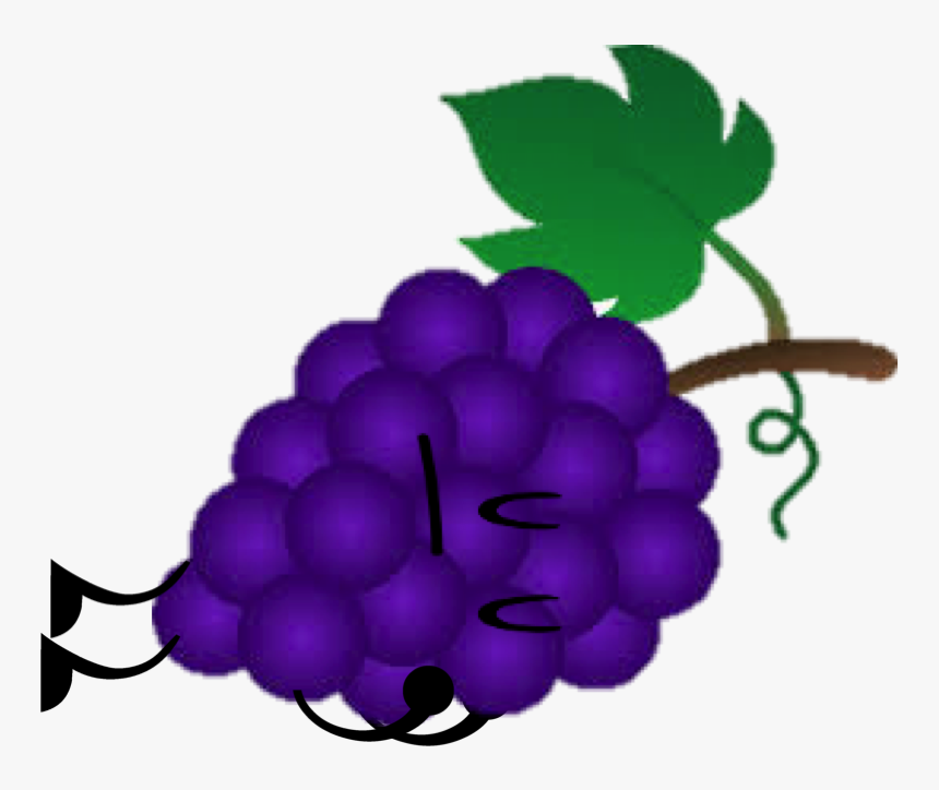 Grape Clipart Purple Object - Object Grape, HD Png Download, Free Download