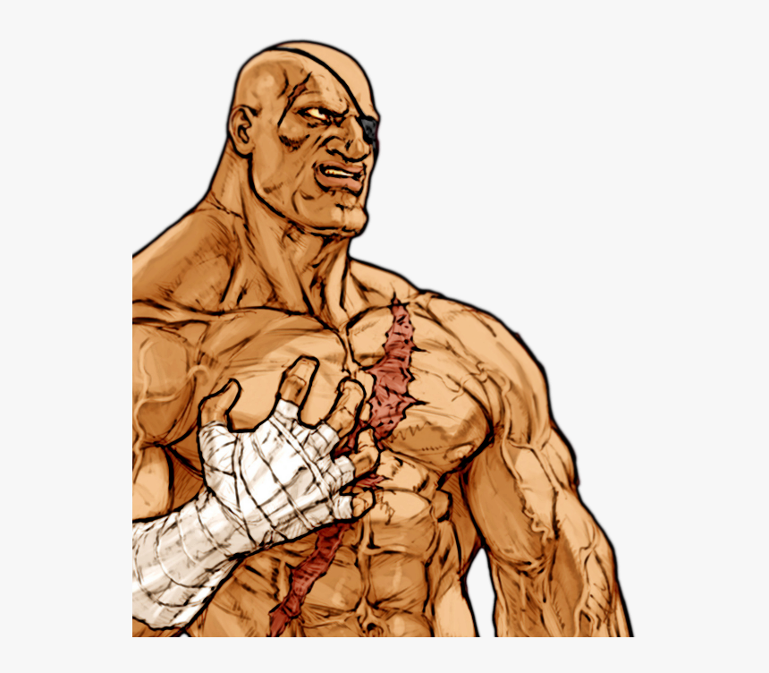 Transparent Sagat Png - Mugen Screenpack, Png Download, Free Download