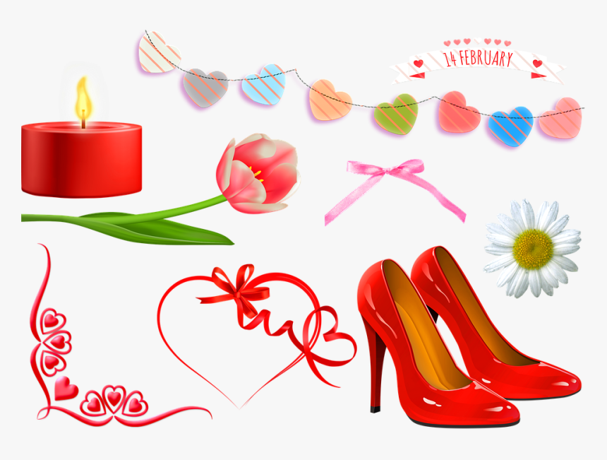 Valentine"s Day Clip Art, Valentine"s Day Hearts, HD Png Download, Free Download