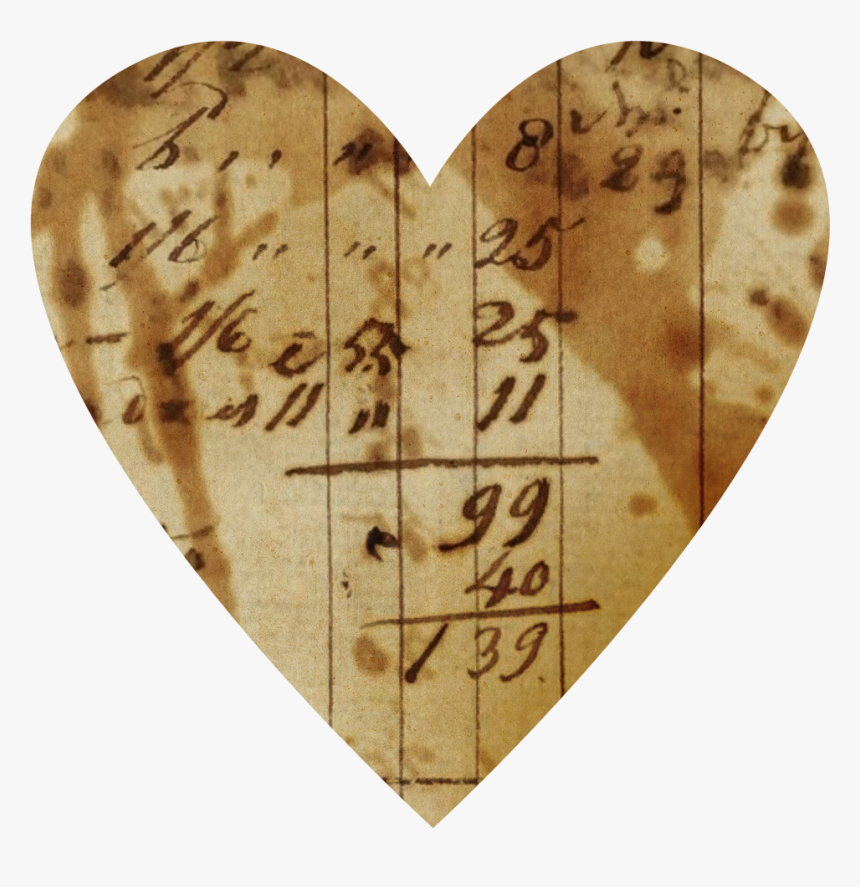 Vintage Paper Heart - Vintage Paper Heart Png, Transparent Png, Free Download