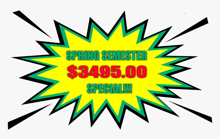 Spring Semester Special Starburst - Comic Book Explosion Png, Transparent Png, Free Download