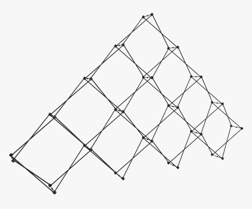 Xclaim 14ft 10 Quad Pyramid Frame - Line Art, HD Png Download, Free Download