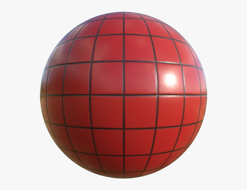Small Red Tile Texture, Seamless And Tileable Cg Texture - Sphere, HD Png Download, Free Download