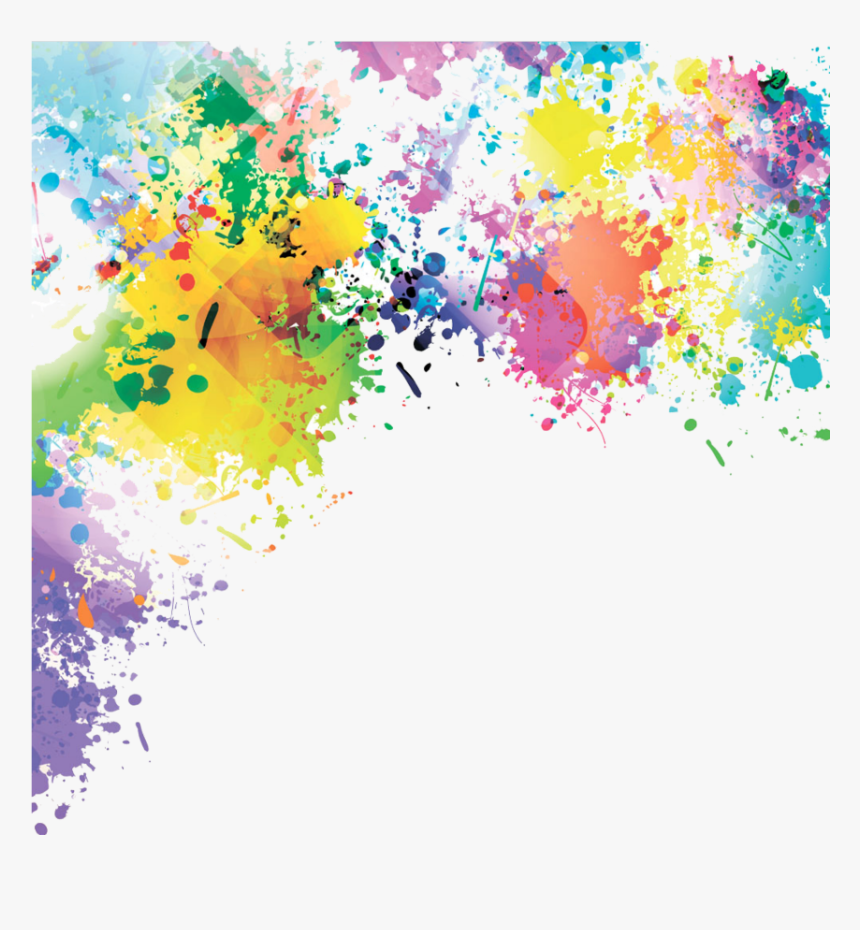 #freetoedit #rainbow #watercolor #paint #splotch - Transparent Colour Splash Background, HD Png Download, Free Download