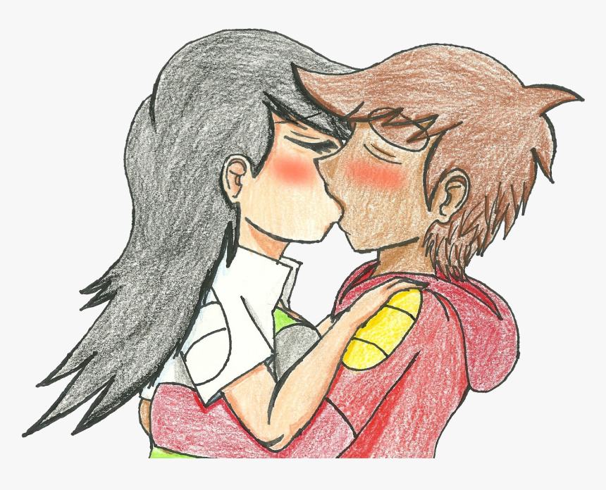 Boy And Girl Kiss Cartoon - Bravest Warriors Danny X Beth, HD Png Download, Free Download