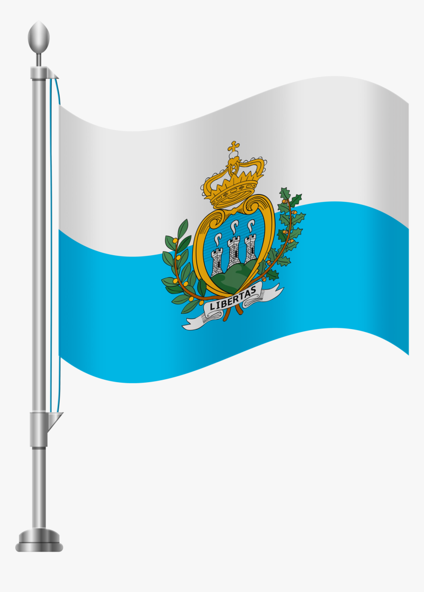 San Marino Flag - Puerto Rican Flag Clipart, HD Png Download, Free Download