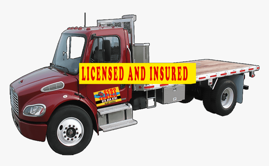 Licensed And Insured - Flatbed Truck Png, Transparent Png, Free Download