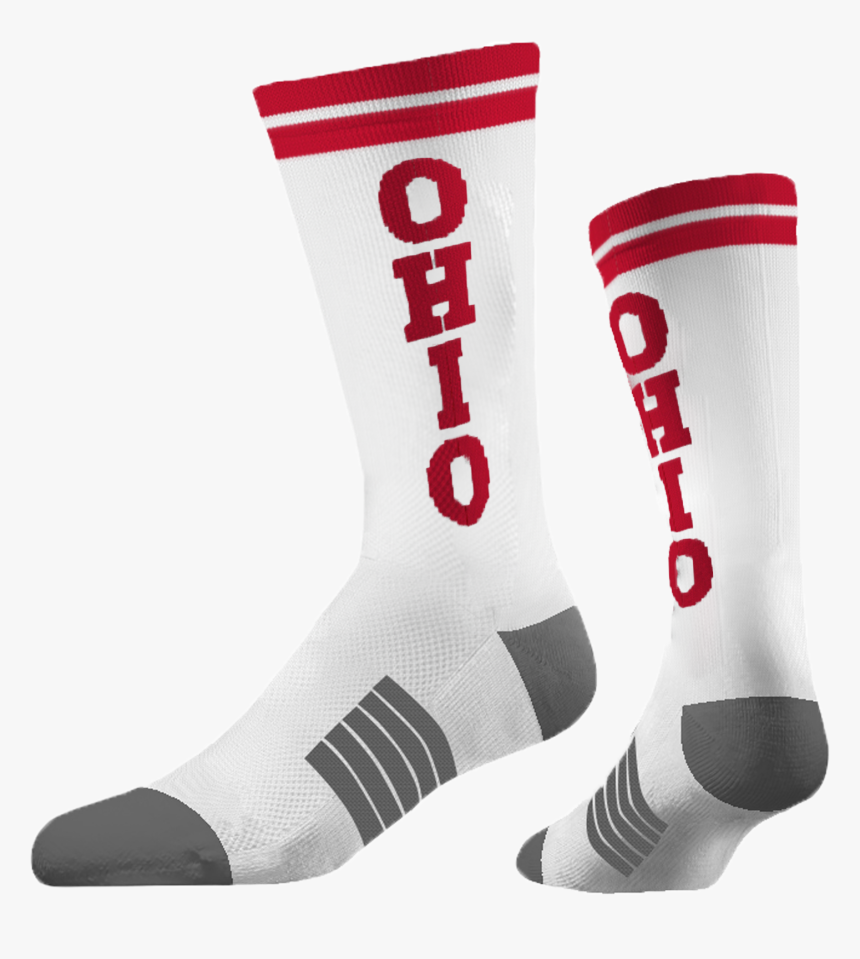 Ohio White Socks [tag] - Hockey Sock, HD Png Download, Free Download