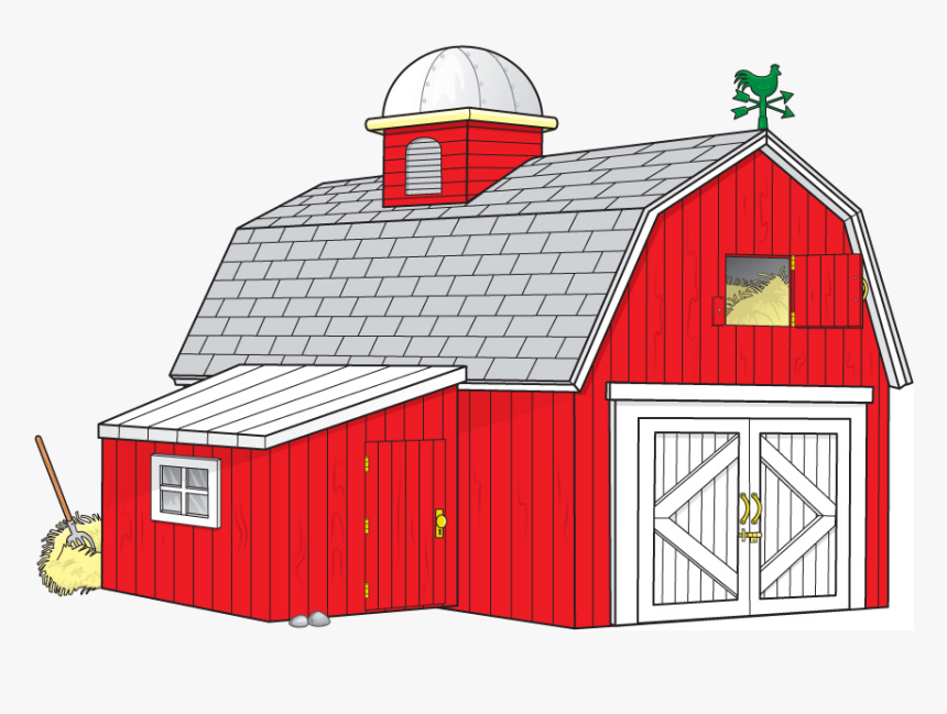 Transparent Farmhouse Clipart - Barn Clipart, HD Png Download, Free Download