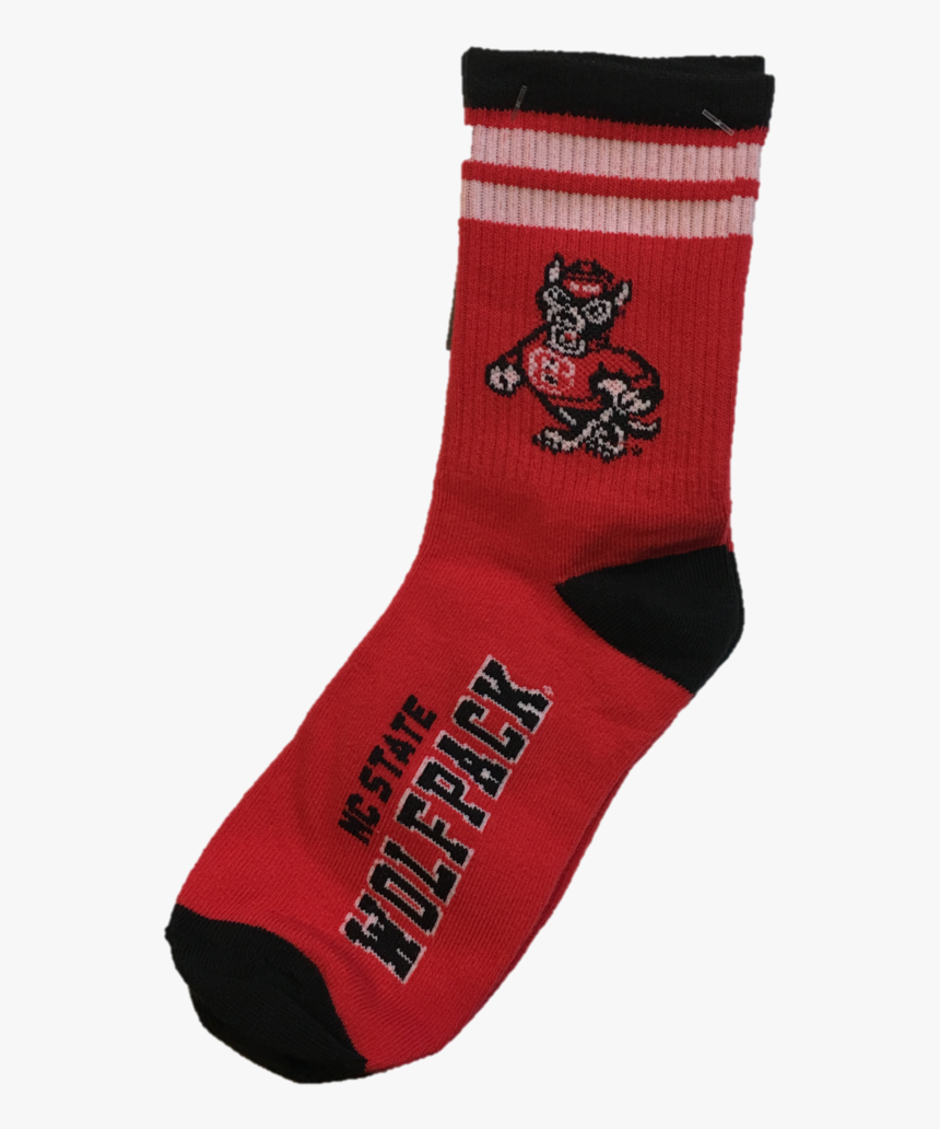 Nc State Wolfpack Youth Red And White Stripe Socks - Sock, HD Png ...