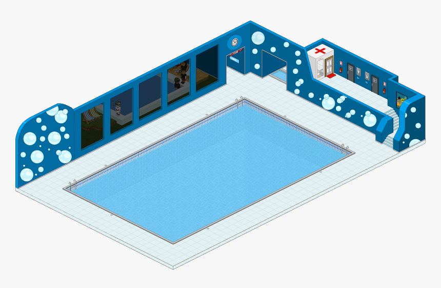 Habbopiscina - Piscina Habbo Mpu, HD Png Download, Free Download