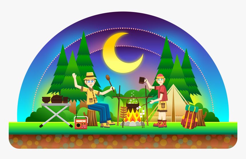 Campsite Png Download Image - Camping Clip Art, Transparent Png, Free Download