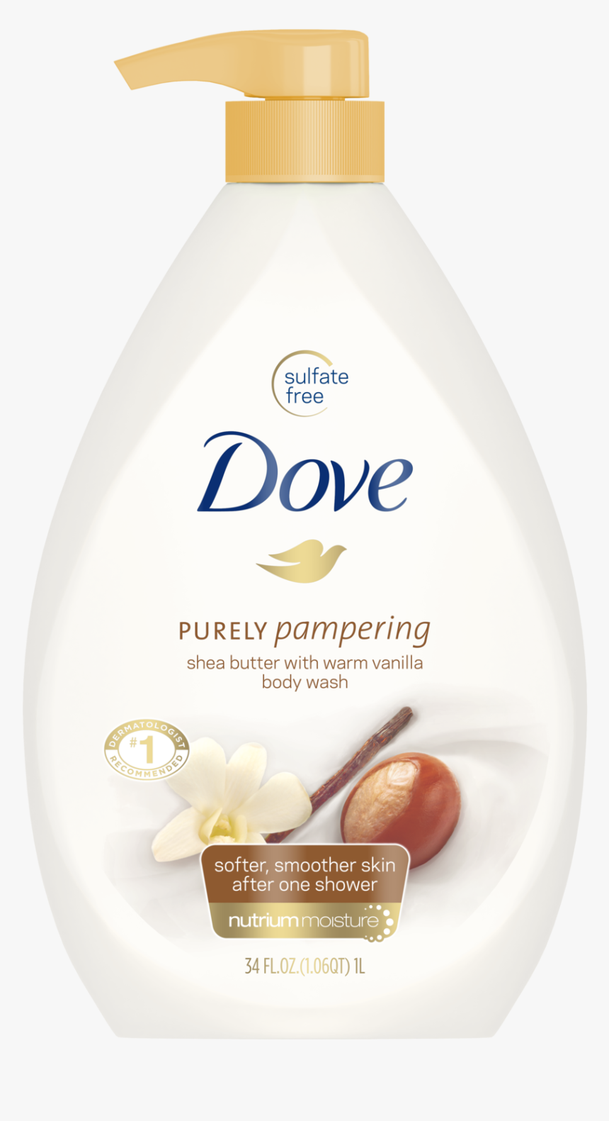 Dove Purely Pampering Shea Butter With Warm Vanilla - Dove Purely Pampering Body Wash, HD Png Download, Free Download