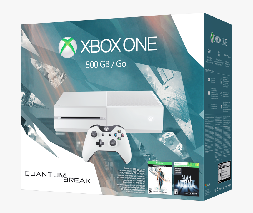 Xbox One Quantum Break Bundle Box Shot Angle Left - Xbox One S Quantum Break Bundle, HD Png Download, Free Download