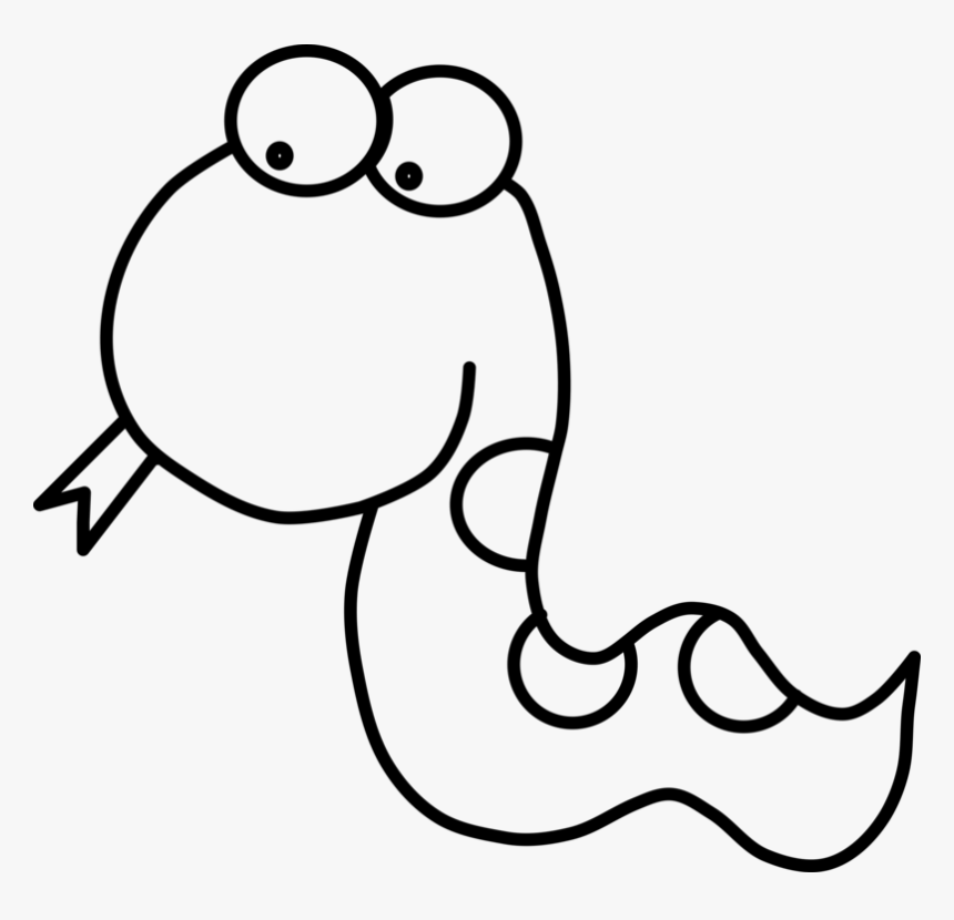 Burmese Python Drawing Snakes Ball Python - Cartoon Cute Snake Drawing, HD Png Download, Free Download