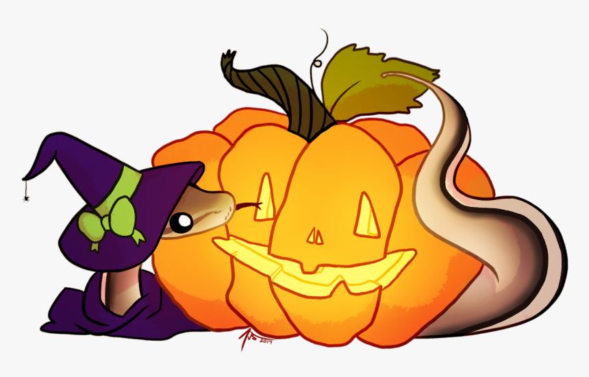 Another Commission This Is Peggy The Ball Python Halloween - Cute Ball Python Art, HD Png Download, Free Download