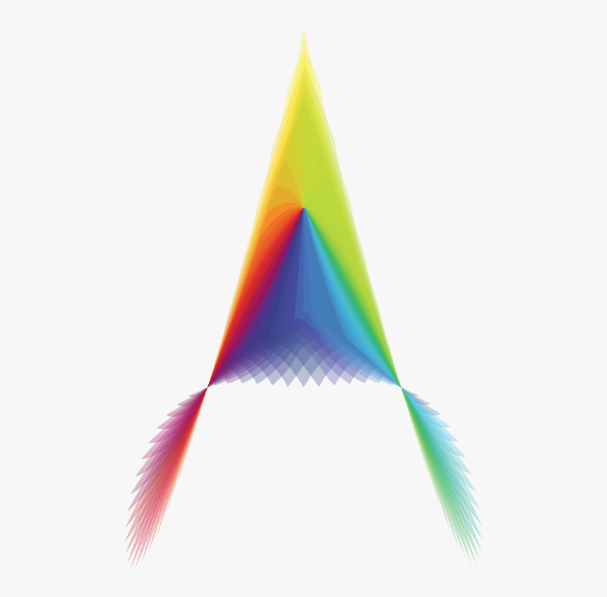 Rainbow Arwing - Triangle, HD Png Download, Free Download
