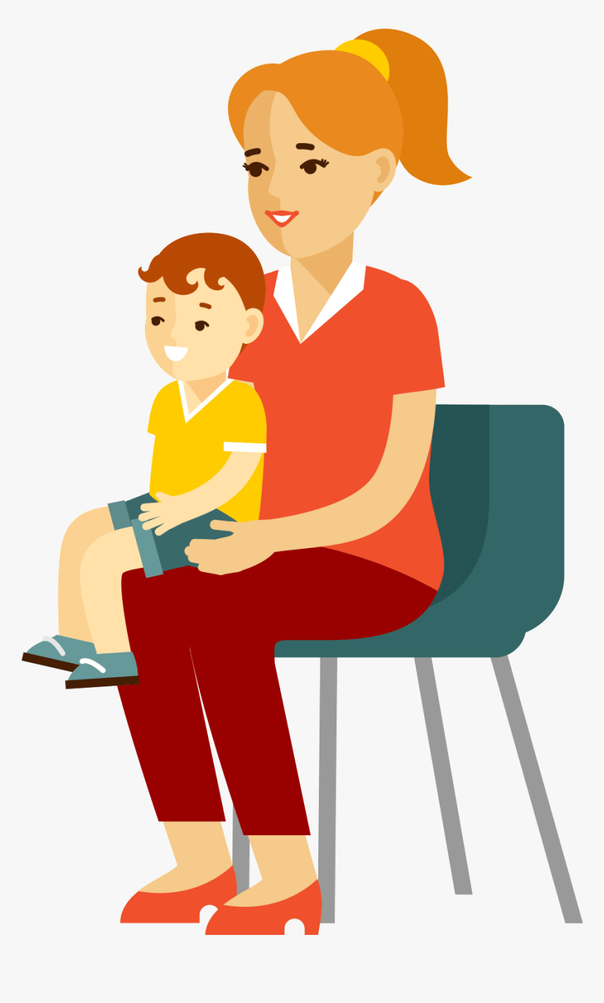 Transparent Woman And Child Png - Doctor Consultation Kid Cartoon, Png Download, Free Download