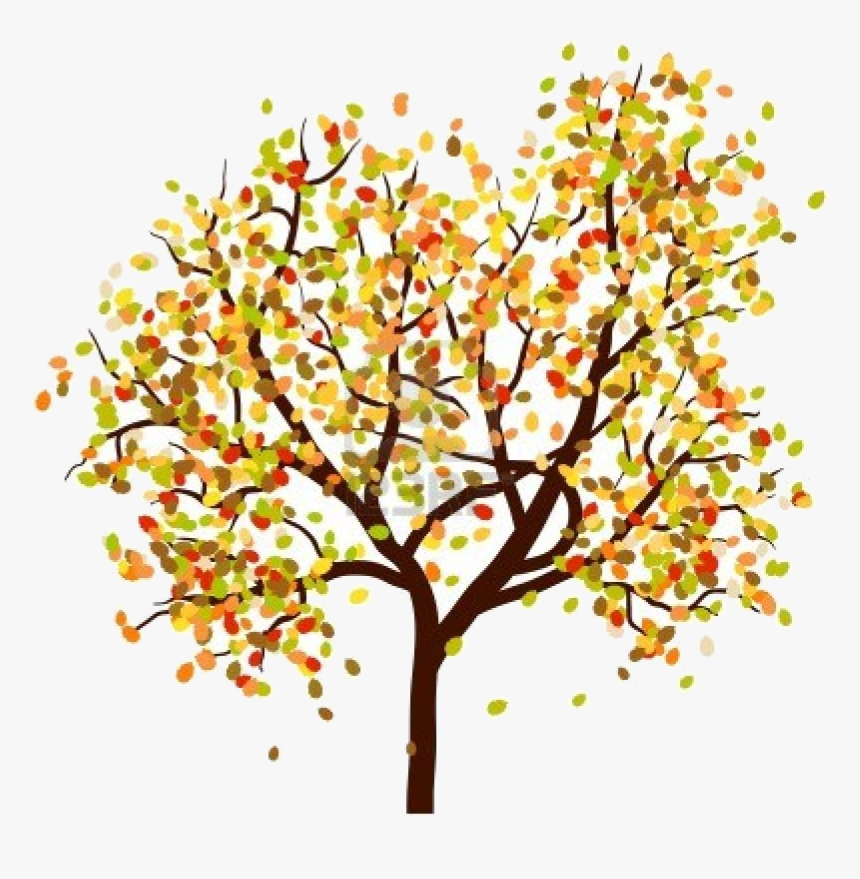 Fall Tree Leaves Clipart Clipartsgramcom Transparent - 1st Day Of Autumn Clipart, HD Png Download, Free Download