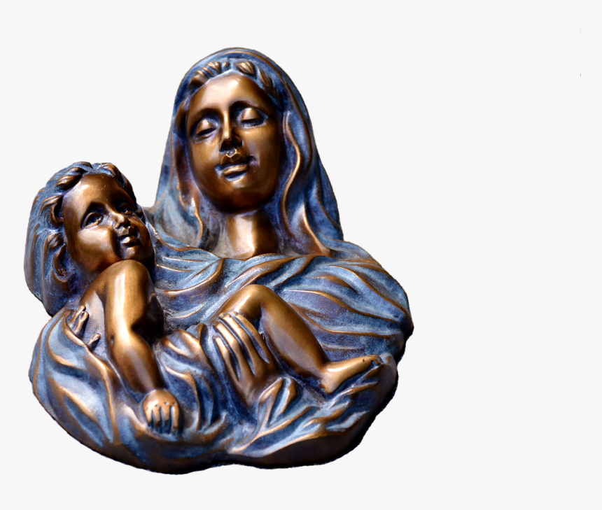 Woman Child Relief Free Photo - Bronze Sculpture, HD Png Download, Free Download