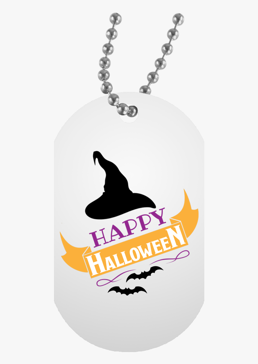 Happy Halloween White Dog Tag Necklace - My Son Never Forget That I Love You, HD Png Download, Free Download