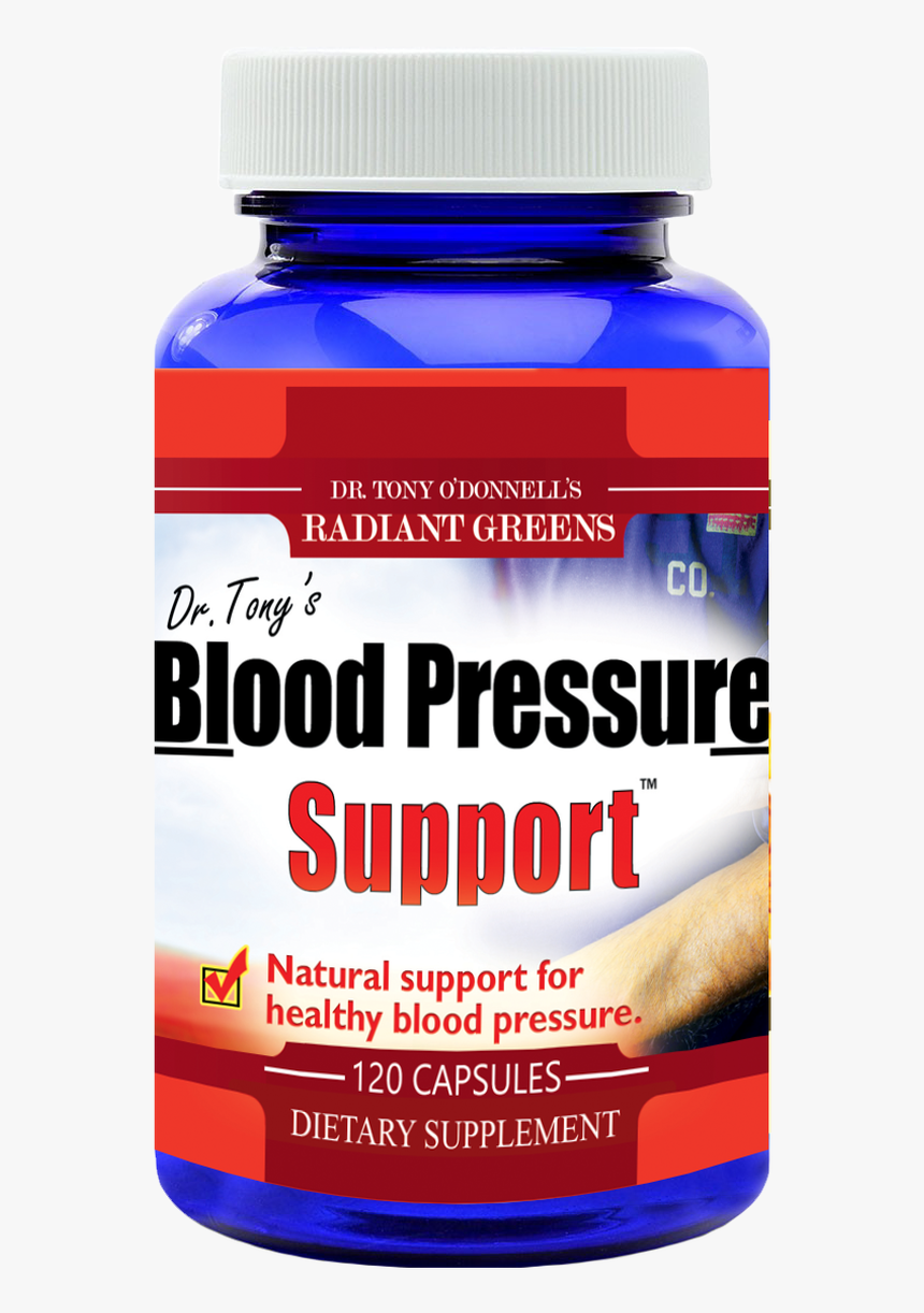 Tony"s Blood Pressure Support 120 Capsules, Dr - Bottle, HD Png Download, Free Download