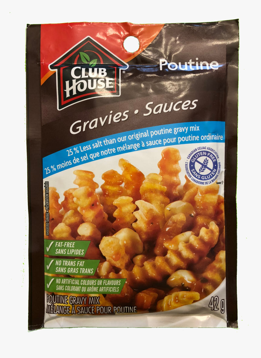 Club House Poutine Gravy With 25% Less Salt - Gluten, HD Png Download, Free Download