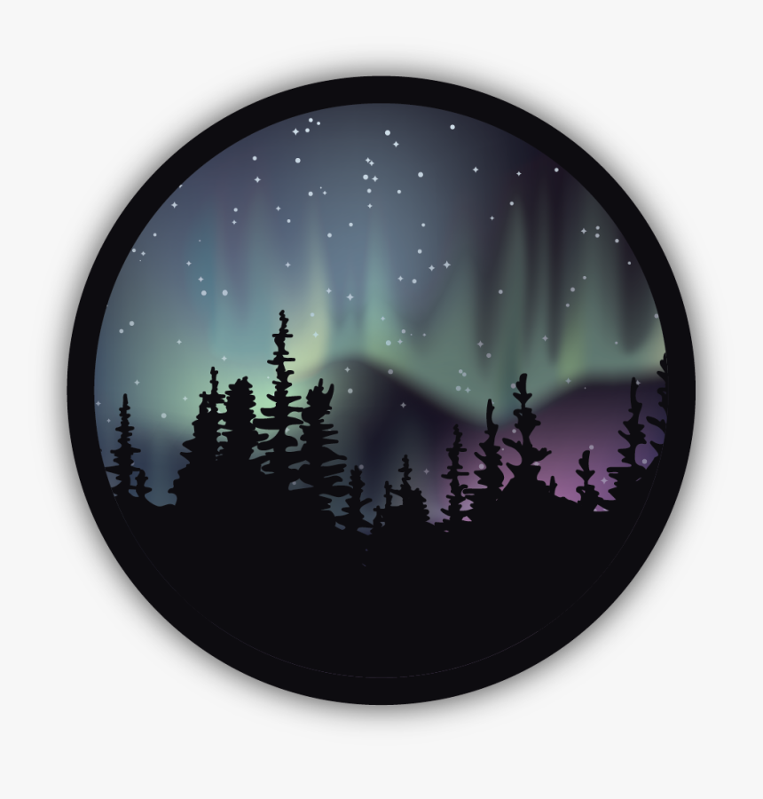 Northern Lights Sticker, HD Png Download, Free Download